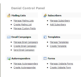 Daniel Control Panel
